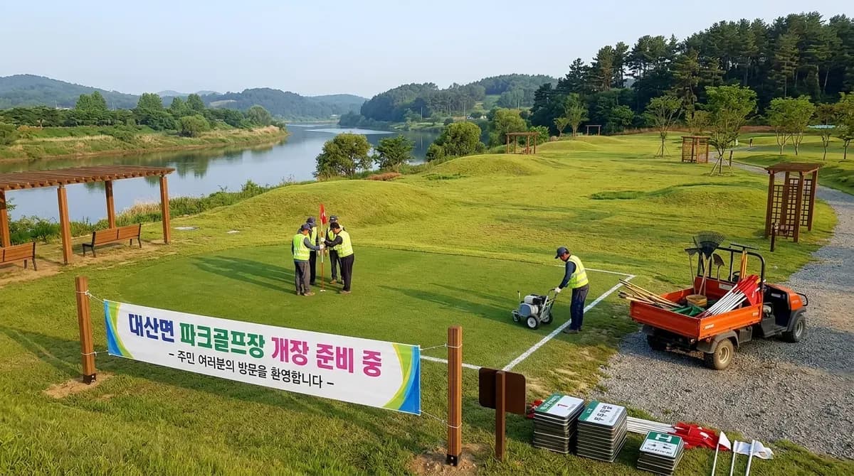 대산면 파크골프장, 20일 개장…협회 인증 시설